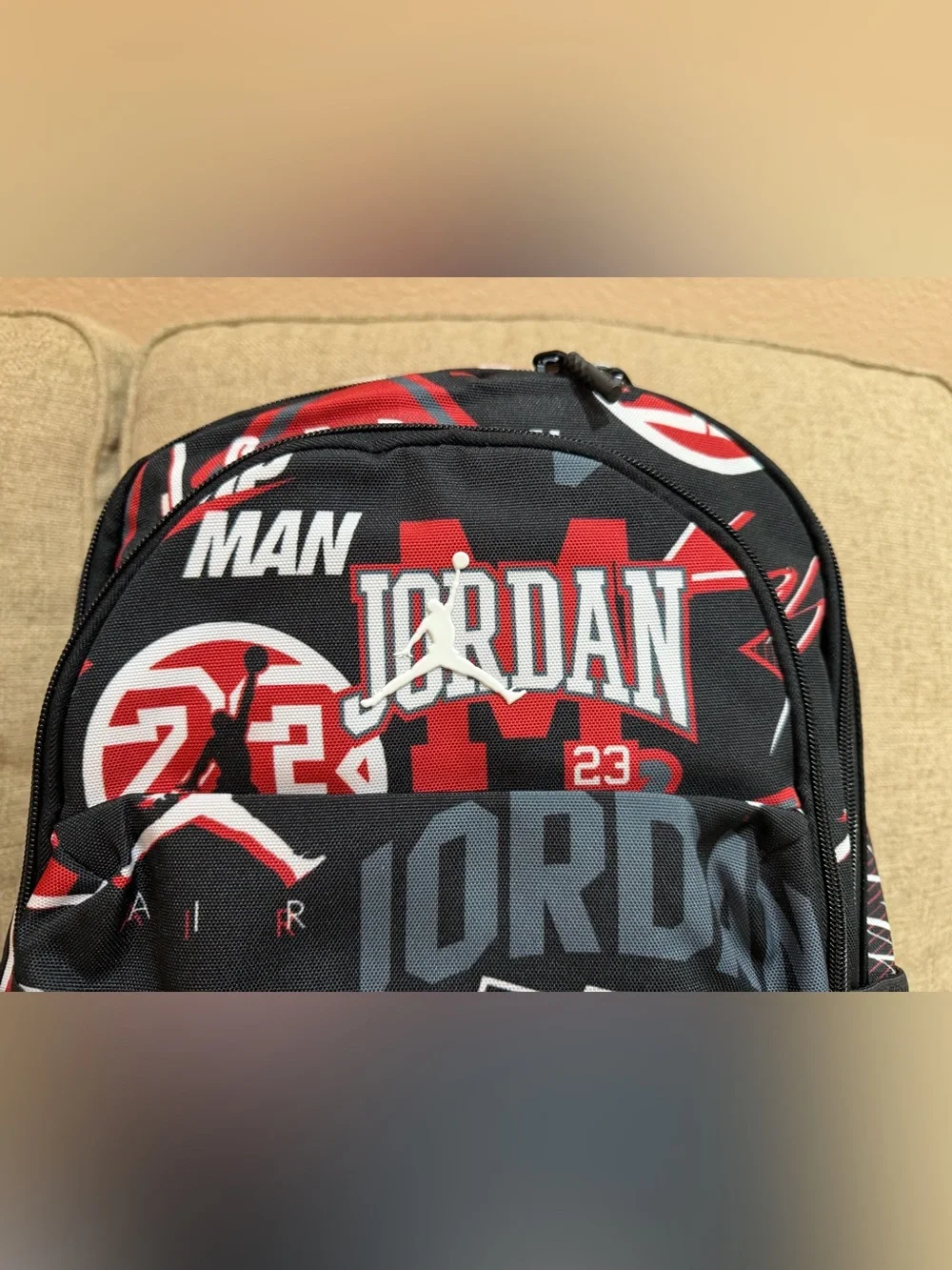 New Nike x Air Jordan Patrol Backpack Red Black Large
